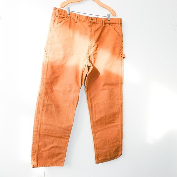 Big Bill Pants Mens 40 Brown Cotton Work Carpenter Trouser Straight Canvas 40x32 - Picture 1 of 10